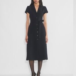 Aritzia Black Midi Dress